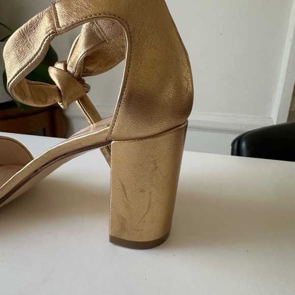Festa Made in Italy Block Sandal Shoes Open Toes in Gold Size EU 37 1/2 - Picture 14 of 16